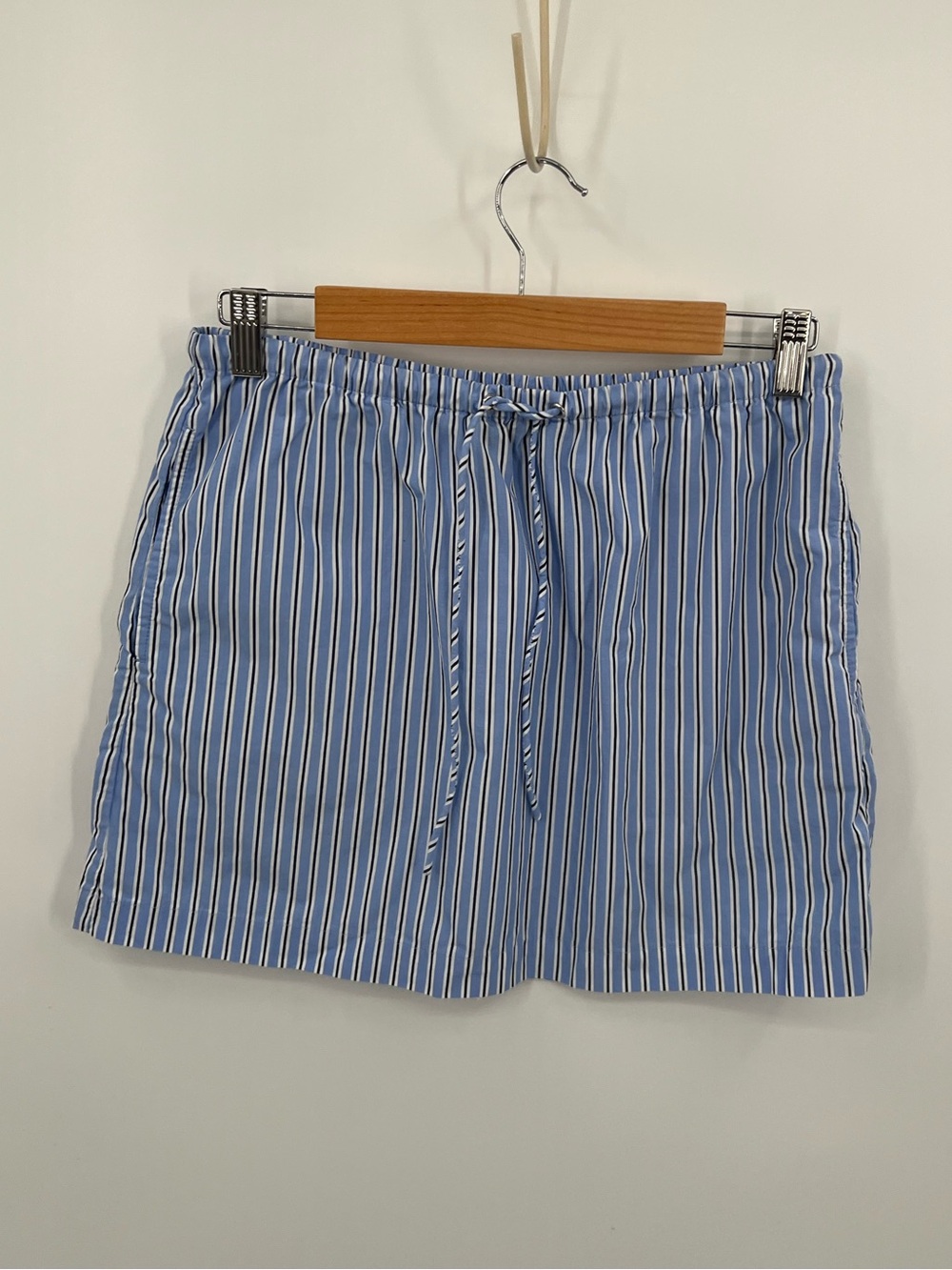 J. Crew drawstring poplin Striped Skirt - Picture 2 of 9